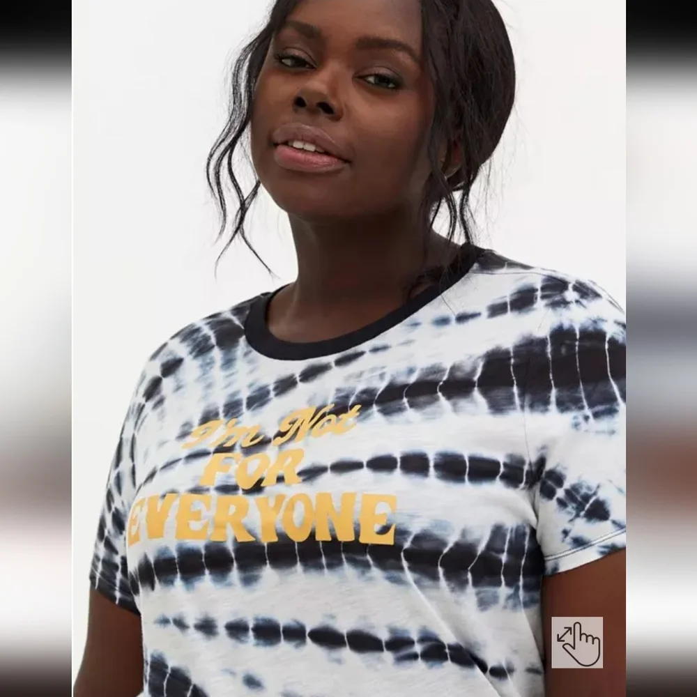 Tie-Dye Graphic Tee- Im Not For Everyone - Picture 1 of 6